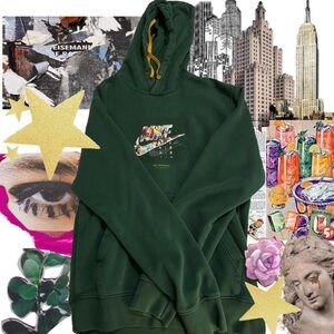 Forrest Green Nike Collage Hoodie